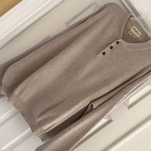 NWOT Eddie Bauer henley sweater, size XXL